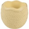 Clayre & Eef 6PR5129 Bol con Tapa Conejo de Pascua sobre Huevo de Pascua Amarillo 11x10x20 cm