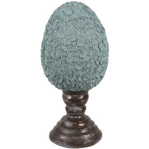 Clayre & Eef Huevo Decorativo Estilo Campestre...