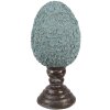 Clayre & Eef Huevo Decorativo Estilo Campestre Ø 16x34 cm Poliresina Azul Marrón