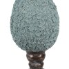 Clayre & Eef Huevo Decorativo Estilo Campestre Ø 16x34 cm Poliresina Azul Marrón