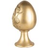 Clayre & Eef Huevo Decorativo Oro Ø 14x24 cm Poliresina Decoración de Pascua