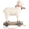 Clayre & Eef Figurita Decorativa Oveja Estilo Campestre Poliresina Beige Marrón 17x9x20 cm