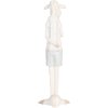Clayre & Eef Oveja Decorativa Blanco Azul 6x4x17 cm Poliresina Estilo Campestre
