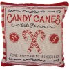 Clayre & Eef KT021.385 Funda de Cojín Beige Rojo 44x44 cm Country Style