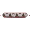 Clayre & Eef KT065.012 Camino de Mesa 33x180 cm Beige Verde Rojo Country style
