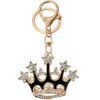 Juleeze JZKC0199 Llavero diseño corona strass dorado 4x2x6 cm