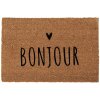 Clayre & Eef MC257 Felpudo de puerta 60x40 cm fibra de coco Bonjour