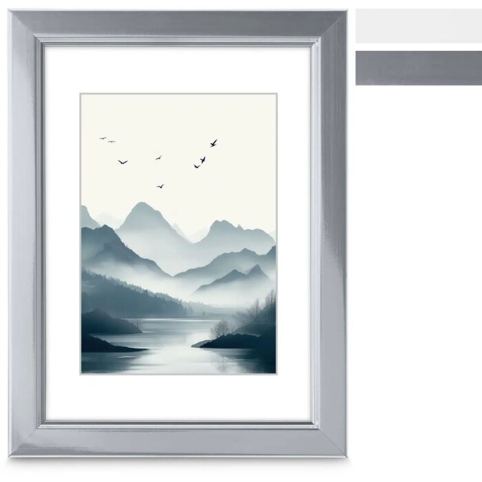 Marco de plástico Hama Chill Blanco Plata 10x15 cm 13x18 cm 15x20 cm 30x40 cm