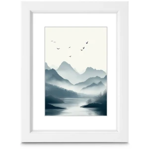Marco de plástico Hama Chill Blanco Plata 10x15 cm...