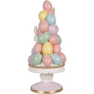 Clayre & Eef 5MG0057 Decoración conejo Ø 27x61 cm estilo campestre