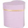 Clayre & Eef 66024PA Caja Regalo Corazón Violeta Oro 10x10x10 cm