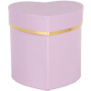 Clayre & Eef 66024PA Caja Regalo Corazón Violeta Oro 10x10x10 cm