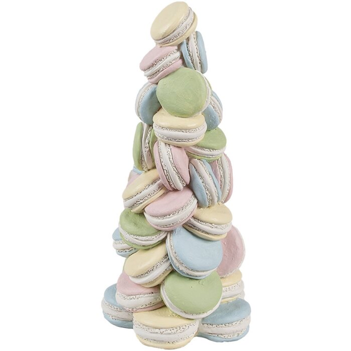 Clayre & Eef 6PR5165 Decoración Tarta Macaron Ø 12x25 cm
