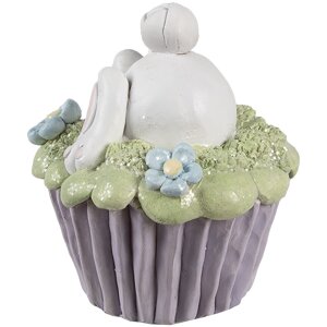 Clayre & Eef 6PR5169 Conejo Decorativo Blanco Violeta...