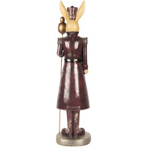 Clayre & Eef conejo decorativo 6PR5467 estilo campestre poliresina 13x12x47 cm