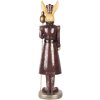 Clayre & Eef conejo decorativo 6PR5467 estilo campestre poliresina 13x12x47 cm