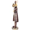 Clayre & Eef conejo decorativo 6PR5467 estilo campestre poliresina 13x12x47 cm
