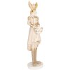 Clayre & Eef 6PR5468 Decoración Conejo Beige Oro 13x12x47 cm Estilo Campestre