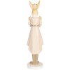 Clayre & Eef 6PR5468 Decoración Conejo Beige Oro 13x12x47 cm Estilo Campestre