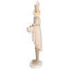 Clayre & Eef 6PR5468 Decoración Conejo Beige Oro 13x12x47 cm Estilo Campestre