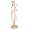 Clayre & Eef Conejo decorativo Beige Oro 47 cm Pascua decoración estilo country