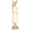 Clayre & Eef Conejo decorativo Beige Oro 47 cm Pascua decoración estilo country