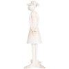 Clayre & Eef Oveja Decorativa Blanco Rosa 6x4x17 cm Poliresina Estilo Campestre