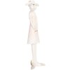 Clayre & Eef Oveja Decorativa Blanco Rosa 6x4x17 cm Poliresina Estilo Campestre
