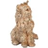 Clayre & Eef Gato decorativo con corona Beige 23x19x28 cm Aspecto vintage