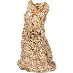 Clayre & Eef Gato decorativo Beige 16x14x25 cm Poliresina Estilo Campestre