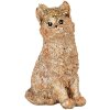 Clayre & Eef Gato decorativo Beige 16x14x25 cm Poliresina Estilo Campestre