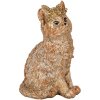 Clayre & Eef Gato decorativo Beige 16x14x25 cm Poliresina Estilo Campestre
