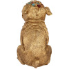 Clayre & Eef perro decorativo oro 29x17x29 cm poliresina estilo campestre elegancia