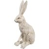 Clayre & Eef Conejo Decorativo Blanco Aspecto Antiguo 8x5x13 cm Poliresina Vintage