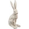 Clayre & Eef Conejo Decorativo Blanco Aspecto Antiguo 8x5x13 cm Poliresina Vintage