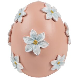 Clayre & Eef huevo decorativo Ø 11x13 cm rosa...