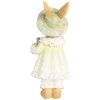 Clayre & Eef Conejo Decorativo Estilo Campestre Beige Verde 5x5x11 cm Poliresina