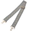 Juleeze JZBS0005 Bolso correa 5x140 cm blanco-beige con mosquetones dorados