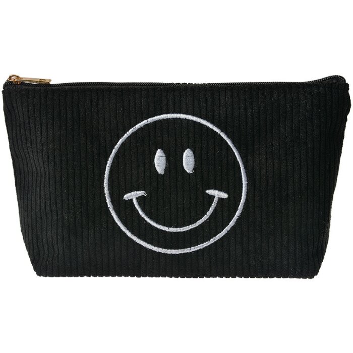 Juleeze JZTB0076 Neceser Negro 20x5x12 cm Motivo Smiley