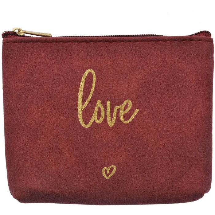 Juleeze JZTB0080BU Neceser Rojo 13x1x10cm Sintético Oro Inscripción Love