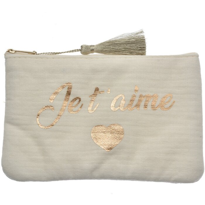 Juleeze JZTB0081W Neceser Blanco Neceser con letras doradas