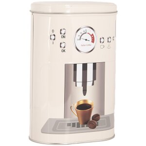 Clayre & Eef 6BL0141 Caja de almacenaje set de 2 hierro retro beige
