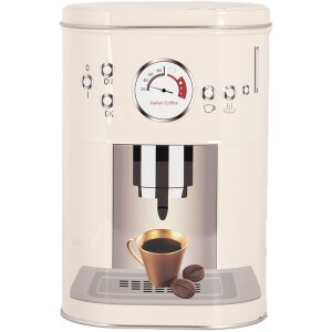 Clayre & Eef 6BL0141 Caja de almacenaje set de 2 hierro retro beige