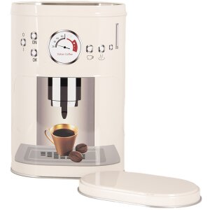 Clayre & Eef 6BL0141 Caja de almacenaje set de 2 hierro retro beige