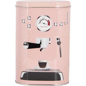 Clayre & Eef 6BL0142 Juego de 2 cajas de almacenaje de hierro rosa estilo campestre