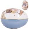 Clayre & Eef Decoración Huevo 8x13x8 cm Blanco Azul Nostálgico Decoración de Pascua