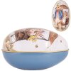 Clayre & Eef Huevo Decorativo Estilo Campestre Hierro Blanco Azul 7x11x7 cm