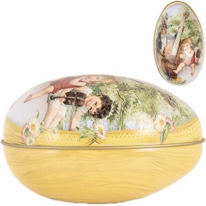 Clayre & Eef huevo decorativo 7x11x7 cm...