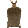 Clayre & Eef Conejo Decorativo Beige Marrón 11x10x18 cm Figurita de Pascua Estilo Campestre