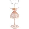 Clayre & Eef 65876 Joyero Beige Ø 7x19 cm Diseño Romántico Poliresina